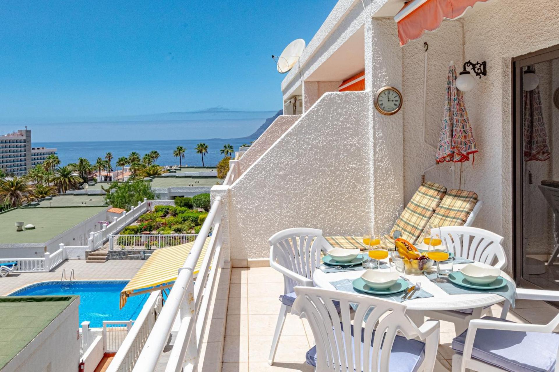 Sunny Oceanview Terrace By Dream Homes Tenerife Acantilado de los Gigantes Buitenkant foto